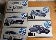 V W Various Golf metal Signs