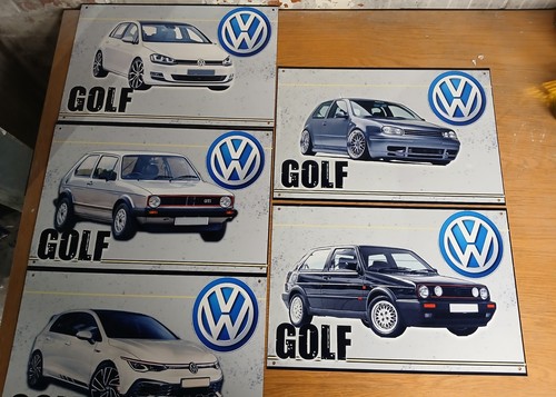 Various golf metal signs - v,