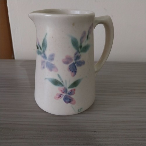 Clay flower jug - jug, hand