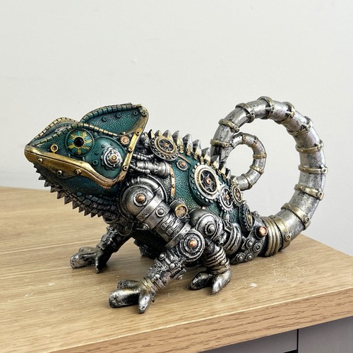 Gecko ornament steampunk - ornament,