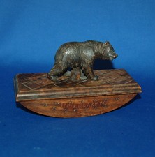 An antique carved wooden