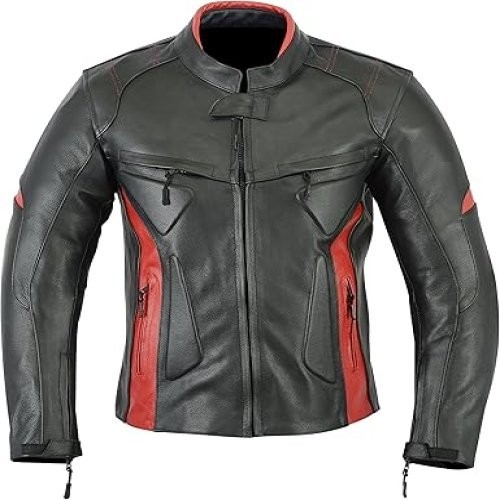 Mens black red genuine - red,