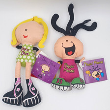 Vintage 1990s Bubblegum Bods Flippin’ Mental & Disco Diva Plush BNWT retro