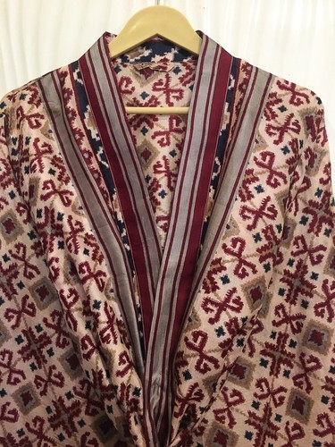 Pure silk midi kimono - silk,