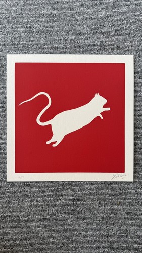 Blek rat white - on, red