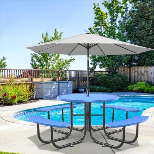 Blue heavy round outdoor - blue,