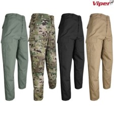 CLEARANCE! VIPER TACTICAL BDU COMBAT TROUSERS MENS ARMY RIPSTOP CARGO AIRSOFT