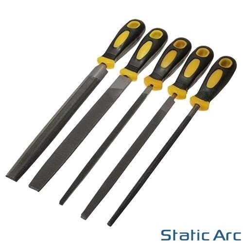 5pc engineers hand file set - 5pc, 8"