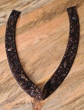 STUNNING BROWN JEWELLED BELT ~ SIZE MEDIUM 28" APPROX ?