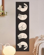 MOON PHASES CAT TAPESTRY ~