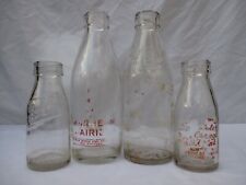 4x VINTAGE OLD 1950s MILK