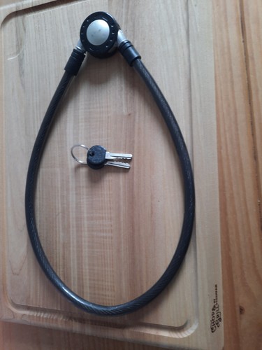 Bicycle lock with keys fully - with,