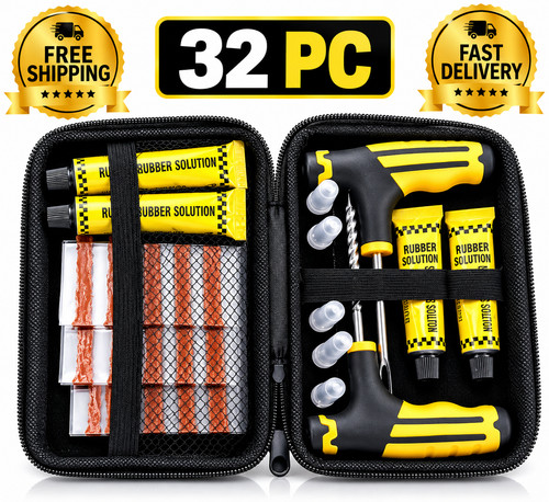 Tyre puncture repair - tyre, kit
