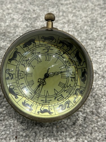 Round brass glass mechanical - &,