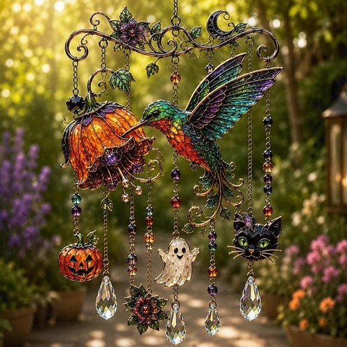 Halloween themed crystal wind - halloween-themed,