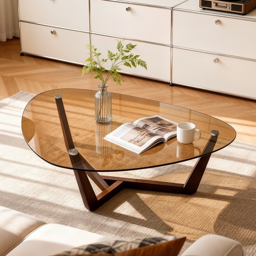 Fativo glass coffee table - coffee,
