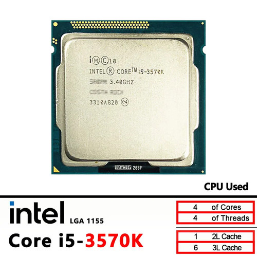 Intel core 3570k 4ghz - i5-3570k, 3.4ghz