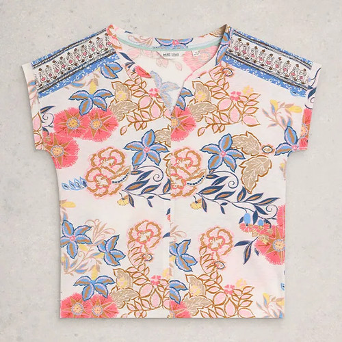 White stuff nelly notch neck - white,