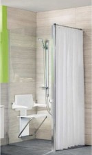 impey  Textile Shower Curtain 2200mm X 2200mm Anti Bacterial/Corrosion RRP £41