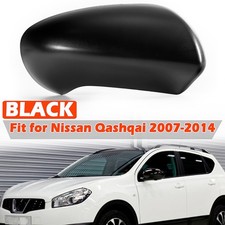 For Nissan Qashqai 2007-2014 Black Door Wing Mirror Cover Cap Driver Side Right