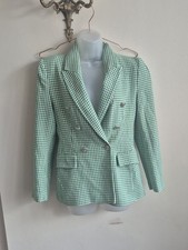 Zara women's blazer, green &