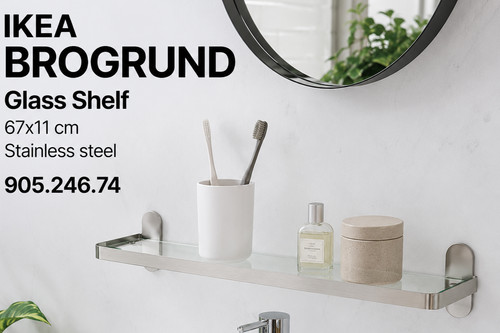 Ikea brogrund glass shelf - glass,