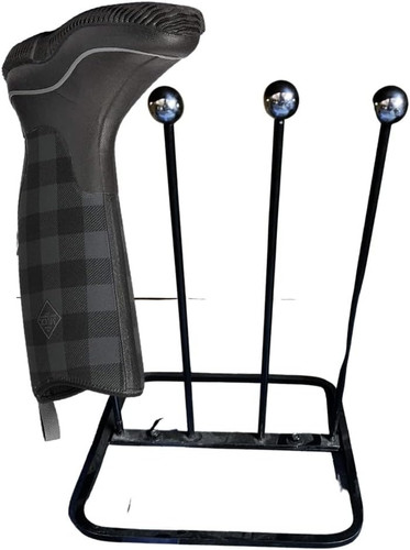Wrought iron boot stand rack - wrought,