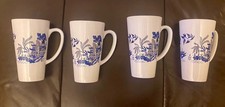 Blue Willow Pattern Latte Mugs