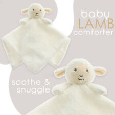 Baby Girls Boys Lamb Sheep Comforter Animal Blanket Curly Fleece UK 34x34 cm