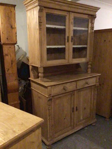 Antique dutch pine dresser - antique,