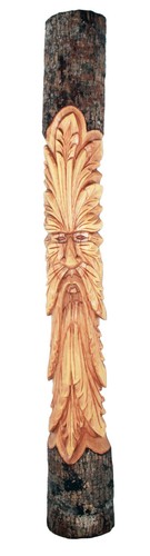 Hand carved wooden green - hand, man