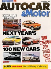AUTOCAR MAGAZINE 06-SEP-89 - Thema, Koenig Competition, Strosek Porsche 928 S4