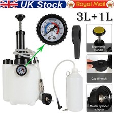 3L Pressure Brake Clutch Fluid Bleeder Bleeding Kit Car Bleed Oil Bottle Tool UK