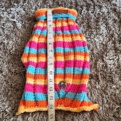 Handmade knitted striped - handmade, dog