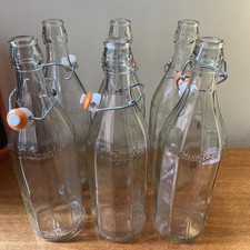 Il Casolare Swing Top Bottles X 6 Empty Glass  Bottles Preserving 1ltr