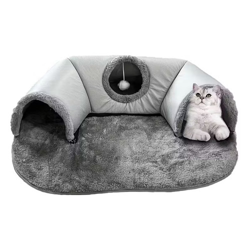 Cozy cat tunnel bed - 3-in-1,
