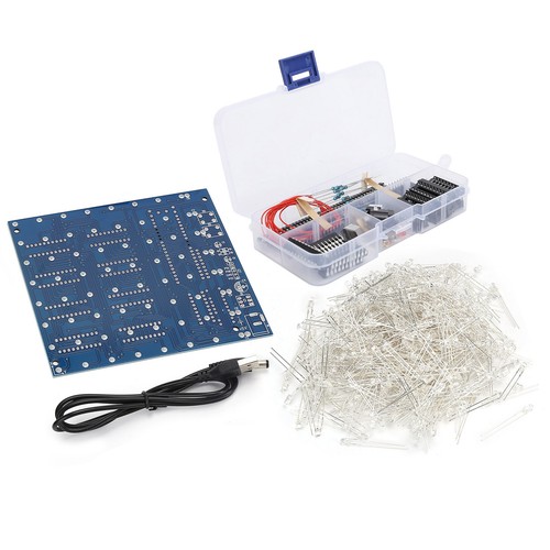 8x8x8 led diy cube - led, light