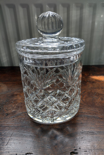 Vintage crystal lidded - vintage,