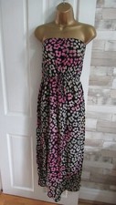 NEXT ● size 12 ● black pink boobtube summer beach sun dress womens ladies