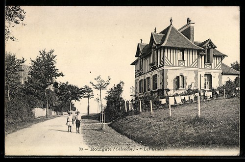 Old postcard houlgate - old,