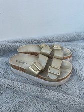 H&M Gold Platform Strappy