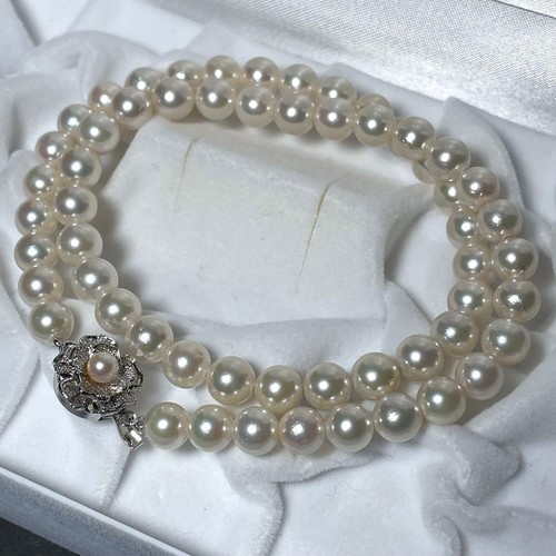 Akoya pearl necklace - necklace,
