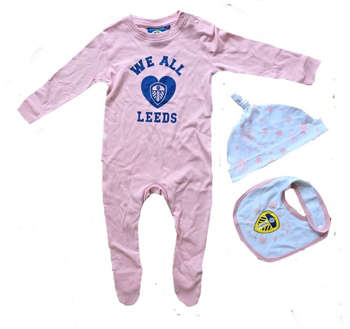 Leeds united baby sleepsuit - leeds,
