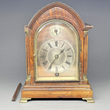 ANTIQUE WINTERHALDER & HOFMEIER MINIATURE LIBRARY BRACKET CLOCK FOR RESTORATION
