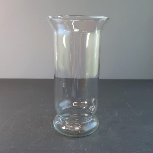 Vintage clear glass - long, stem