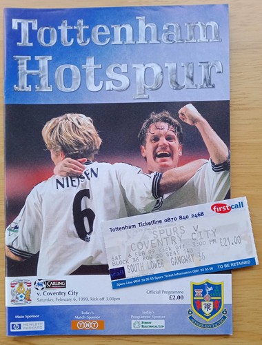 Tottenham hotspur coventry - hotspur, v
