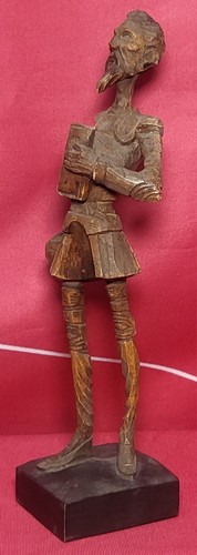 Vintage hand carved wooden don - carved,