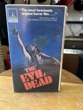 The Evil Dead VHS Thorn EMI Video White Clamshell