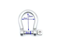 A4 Stainless steel 8mm bow shackle  316 marine grade