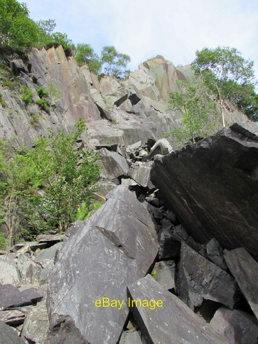 Photo 12x8 shattered rock - rock, in
